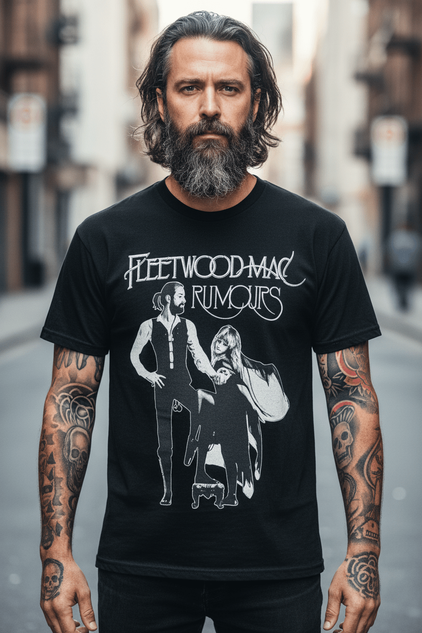 FLEETWOOD MAC - Band T-Shirt: RUMOURS (Black) - COOCOO.at - Dein Merch Shop aus Österreich