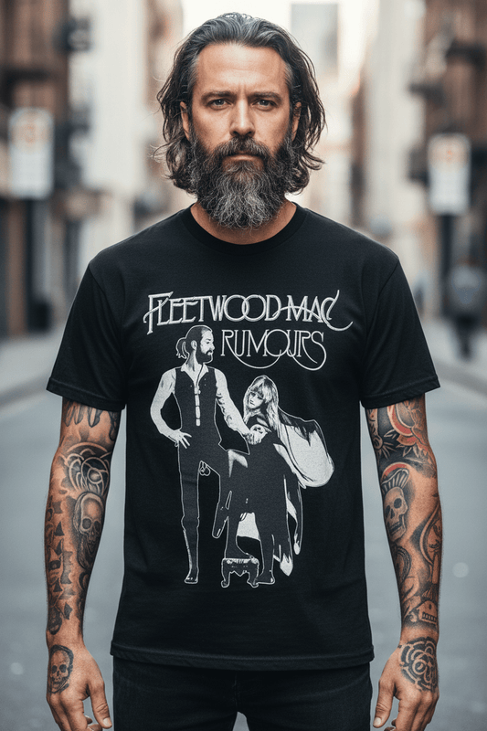 FLEETWOOD MAC - Band T-Shirt: RUMOURS (Black) - COOCOO.at - Dein Merch Shop aus Österreich