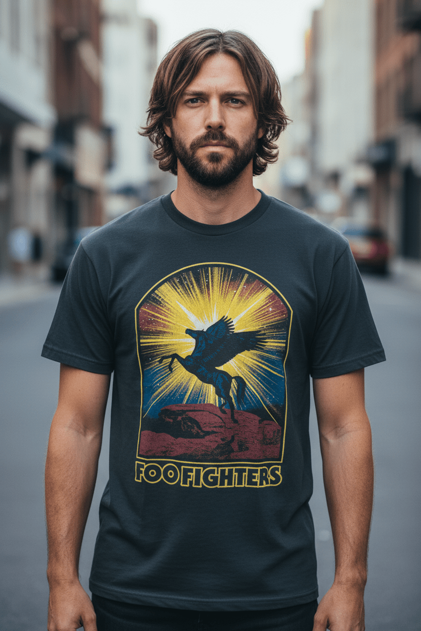 FOO FIGHTERS - Band T-Shirt: PEGASUS - COOCOO.at - Dein Merch Shop aus Österreich