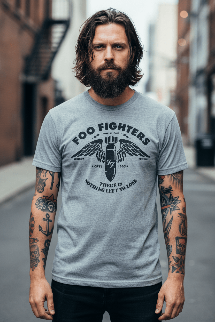 FOO FIGHTERS - Band T-Shirt: Stencil - COOCOO.at - Dein Merch Shop aus Österreich