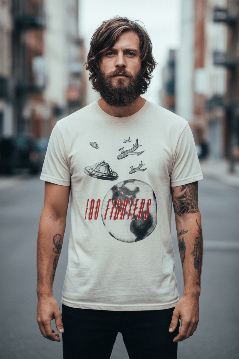 FOO FIGHTERS - Band T-Shirt: UFO PLANES - COOCOO.at - Dein Merch Shop aus Österreich