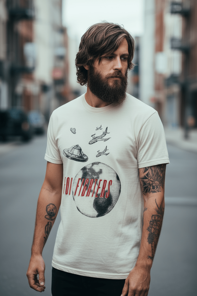 FOO FIGHTERS - Band T-Shirt: UFO PLANES - COOCOO.at - Dein Merch Shop aus Österreich