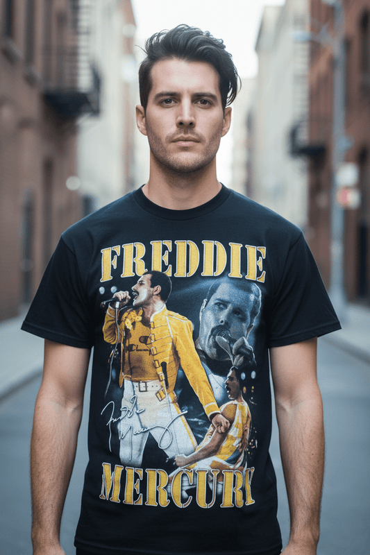 FREDDIE MERCURY - Merch T-Shirt: Live - COOCOO.at - Dein Merch Shop aus Österreich