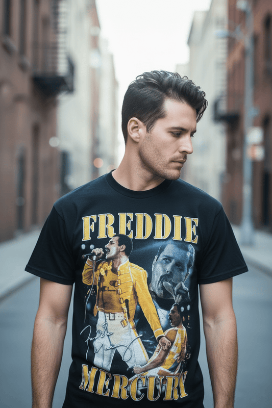 FREDDIE MERCURY - Merch T-Shirt: Live - COOCOO.at - Dein Merch Shop aus Österreich