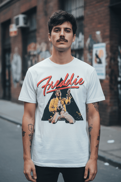 FREDDIE MERCURY - Merch T-Shirt: TRIANGLE - COOCOO.at - Dein Merch Shop aus Österreich
