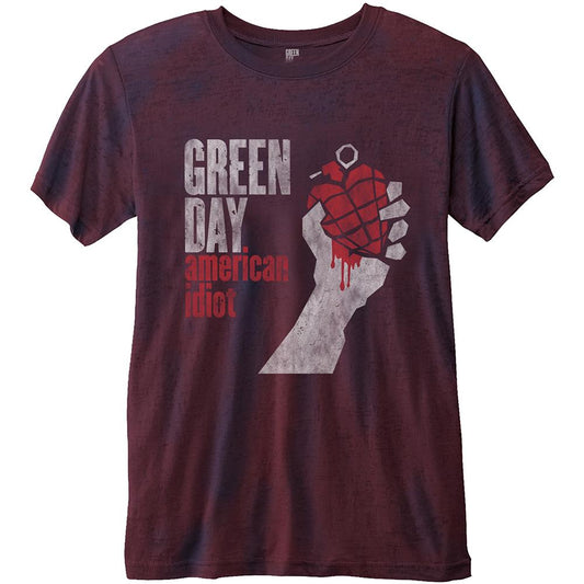 GREEN DAY - Band T-Shirt: AMERICAN IDIOT Band Merchandise T-Shirt