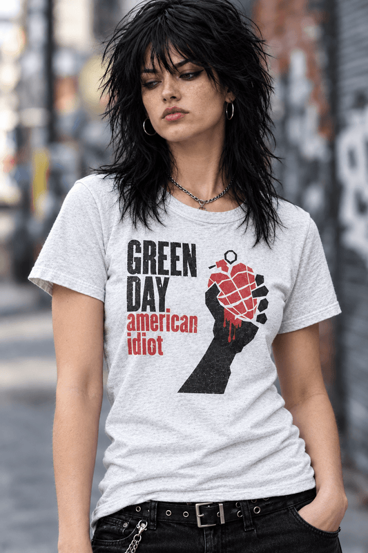 GREEN DAY - Ladies Band T-Shirt: AMERICAN IDIOT - COOCOO.at - Dein Merch Shop aus Österreich