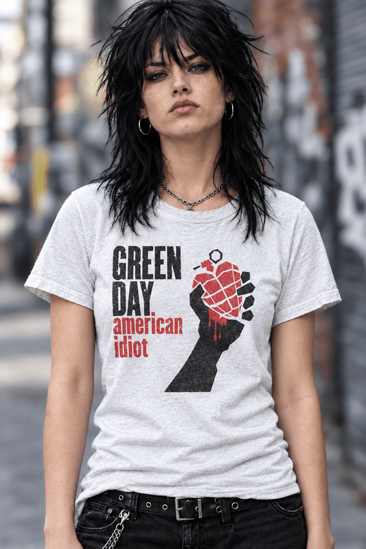 GREEN DAY - Ladies Band T-Shirt: AMERICAN IDIOT - COOCOO.at - Dein Merch Shop aus Österreich