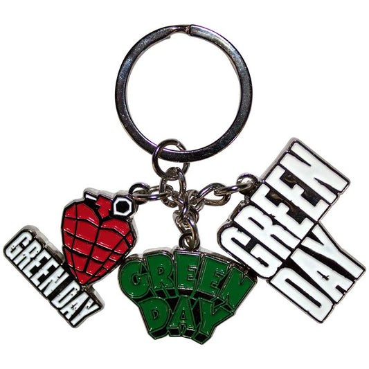 GREEN DAY – Schlüsselanhänger: Band Logos - COOCOO.at - Dein Merch Shop aus Österreich