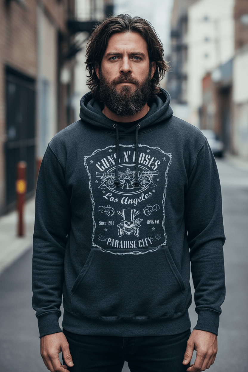 GUNS N' ROSES - Band Hoodie: PARADISE CITY - COOCOO.at - Dein Merch Shop aus Österreich