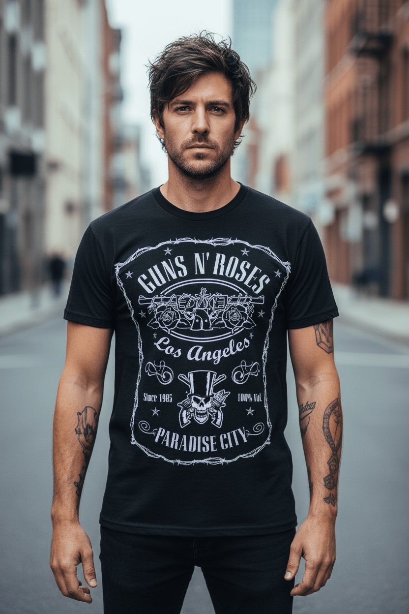 GUNS N' ROSES - Band T-Shirt: PARADISE CITY - COOCOO.at - Dein Merch Shop aus Österreich