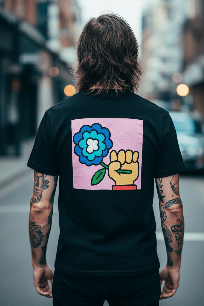 IDLES - Band T-Shirt: Cartoon Flower - COOCOO.at - Dein Merch Shop aus Österreich
