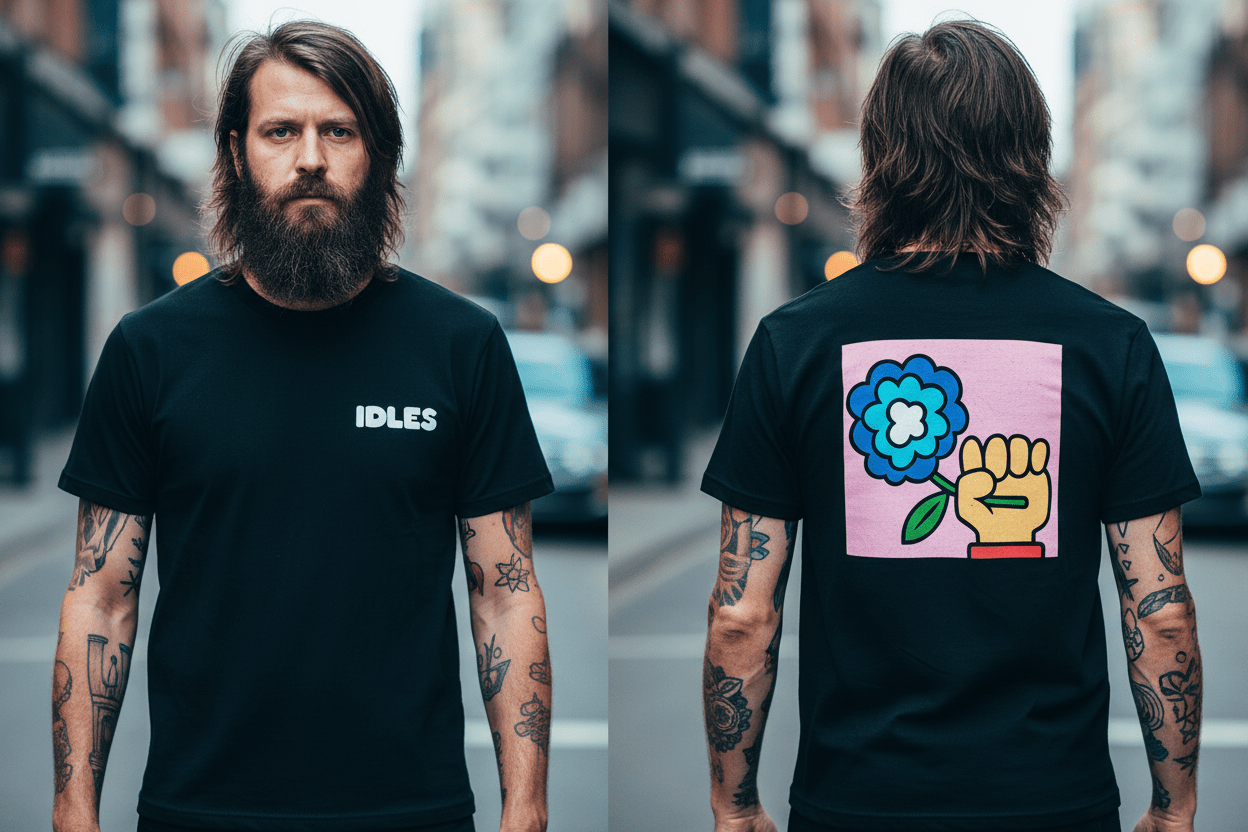 IDLES - Band T-Shirt: Cartoon Flower - COOCOO.at - Dein Merch Shop aus Österreich