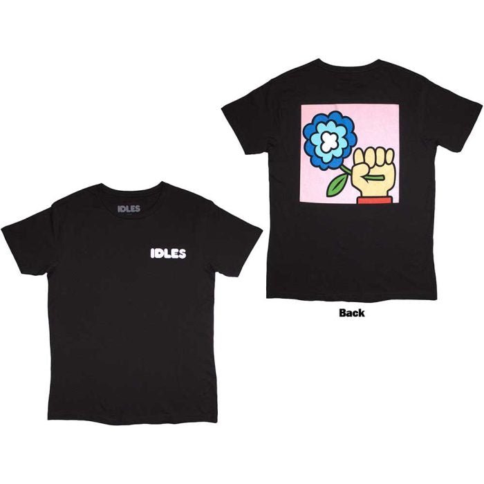 IDLES - Band T-Shirt: Cartoon Flower - Frontprint / Backprint - COOCOO.at - Dein Merch Shop aus Österreich