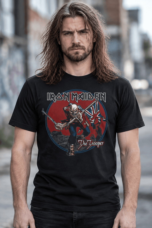 IRON MAIDEN - Band T-Shirt: TROOPER RED SKY - COOCOO.at - Dein Merch Shop aus Österreich