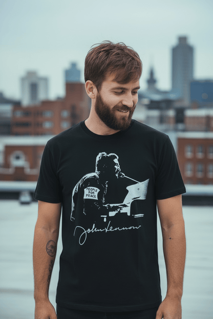 JOHN LENNON - Merch T-Shirt: Peace - COOCOO.at - Dein Merch Shop aus Österreich