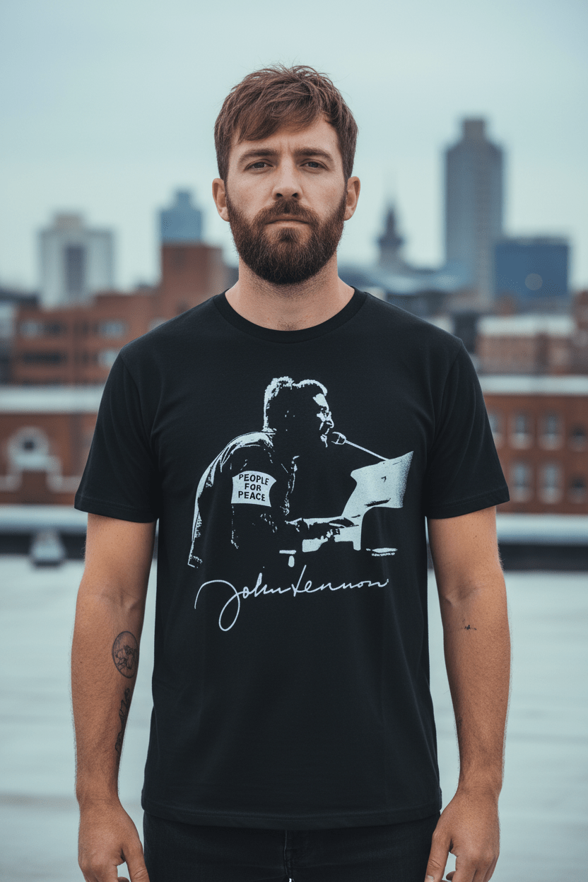 JOHN LENNON - Merch T-Shirt: Peace - COOCOO.at - Dein Merch Shop aus Österreich