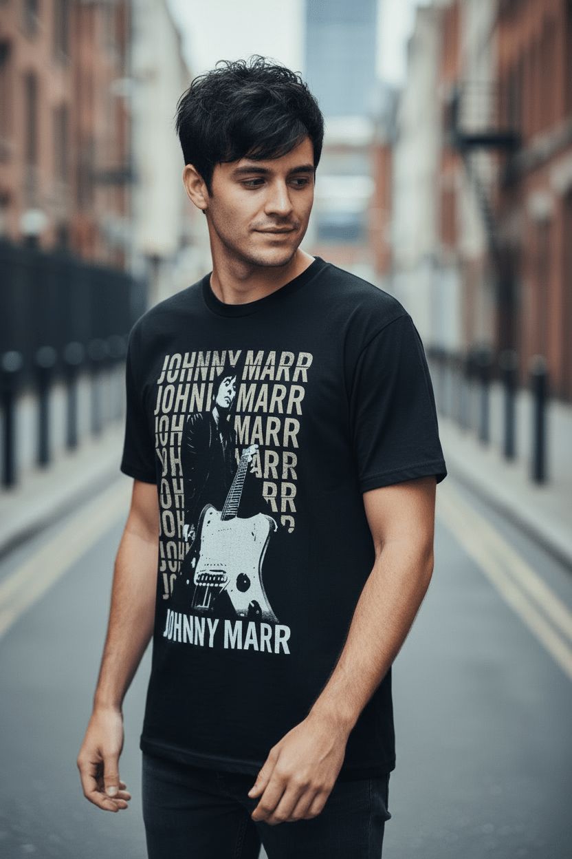JOHNNY MARR - Merch T-Shirt: GUITAR PHOTO - COOCOO.at - Dein Merch Shop aus Österreich