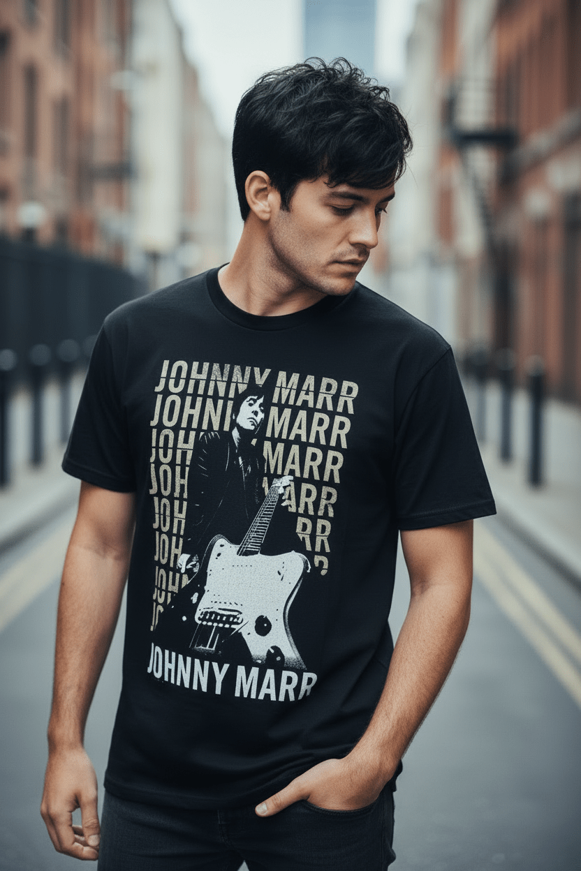JOHNNY MARR - Merch T-Shirt: GUITAR PHOTO - COOCOO.at - Dein Merch Shop aus Österreich