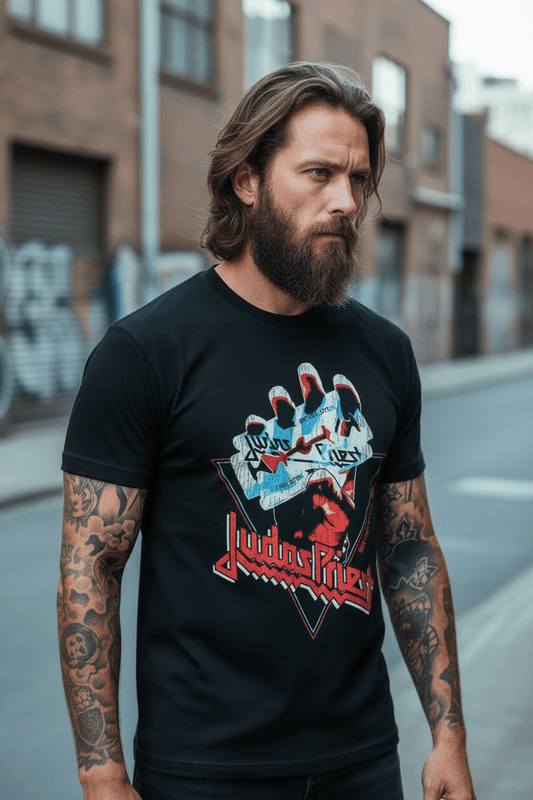 JUDAS PRIEST - Band T-Shirt: BRITISH STEEL - COOCOO.at - Dein Merch Shop aus Österreich