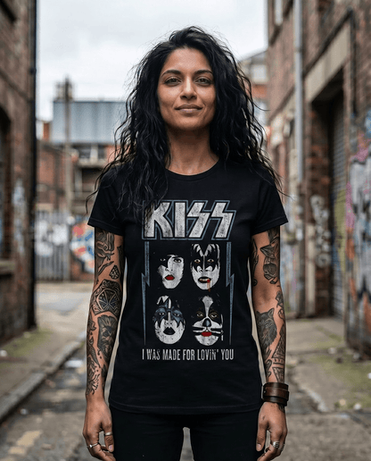 KISS - Ladies Band T-Shirt: MADE FOR LOVIN' YOU - COOCOO.at - Dein Merch Shop aus Österreich
