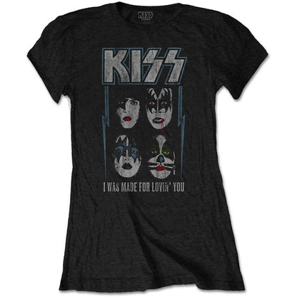 KISS - Ladies Band T-Shirt: MADE FOR LOVIN' YOU - COOCOO.at - Dein Merch Shop aus Österreich
