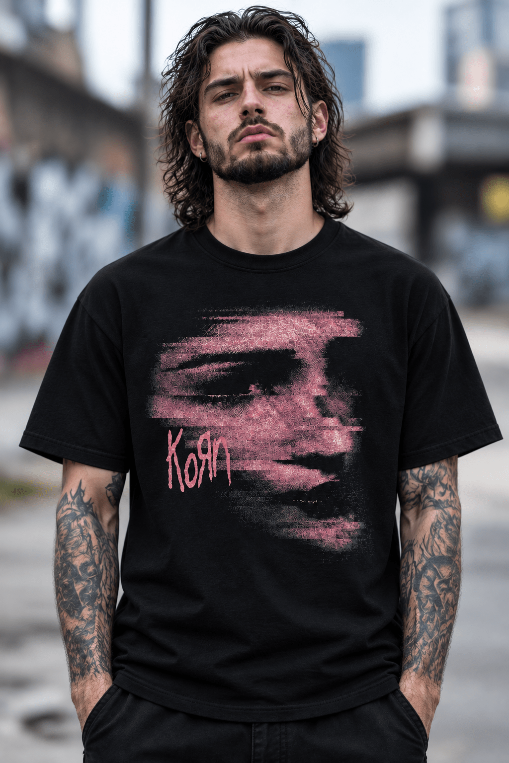 KORN - Band T-Shirt: CHOPPED FACE - COOCOO.at - Dein Merch Shop aus Österreich