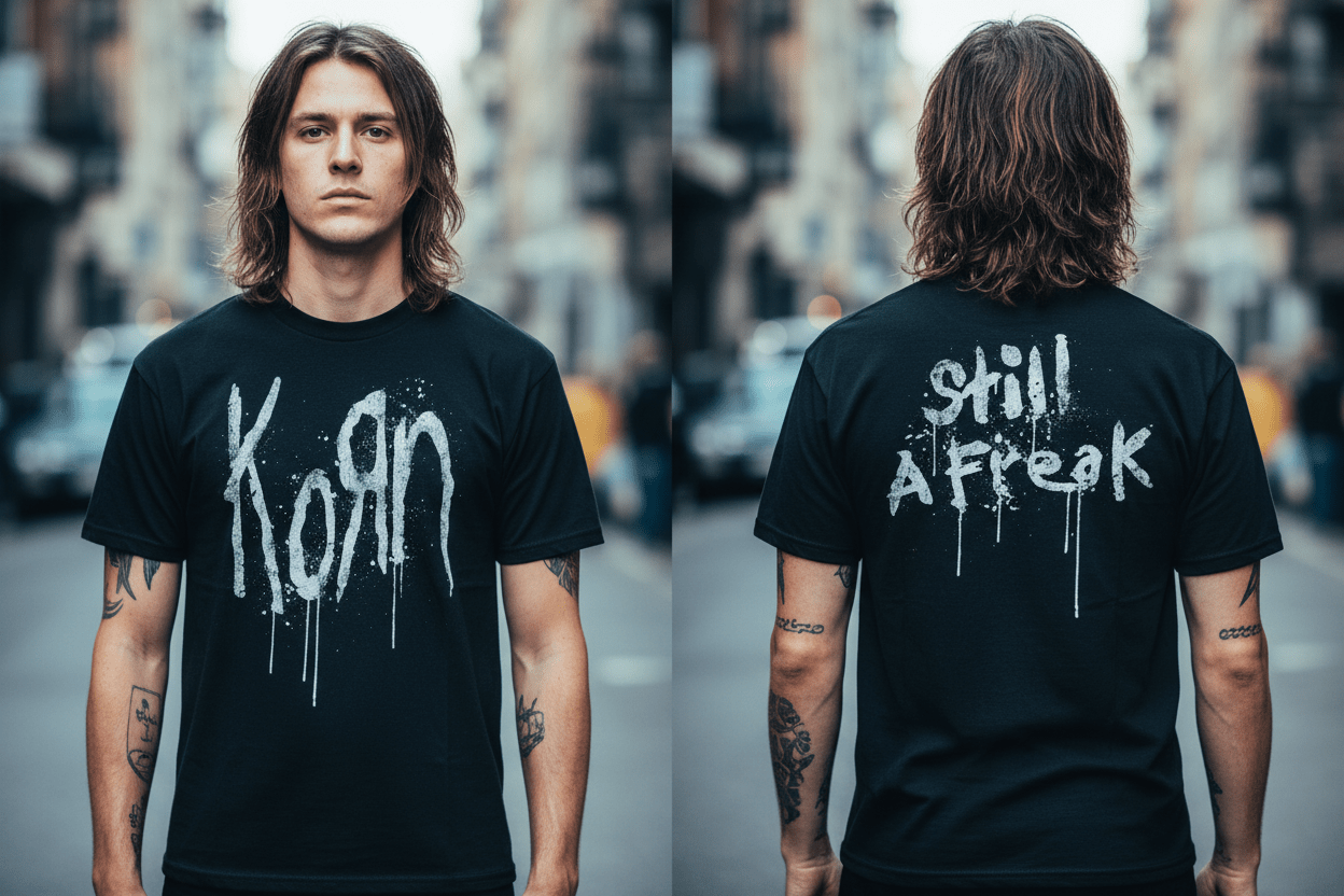 KORN - Band T-Shirt: Freak (Backprint) - COOCOO.at - Dein Merch Shop aus Österreich