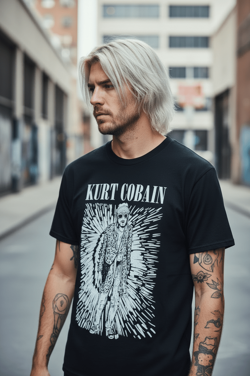 KURT COBAIN - Band T-Shirt: BRILLIANCE - COOCOO.at - Dein Merch Shop aus Österreich