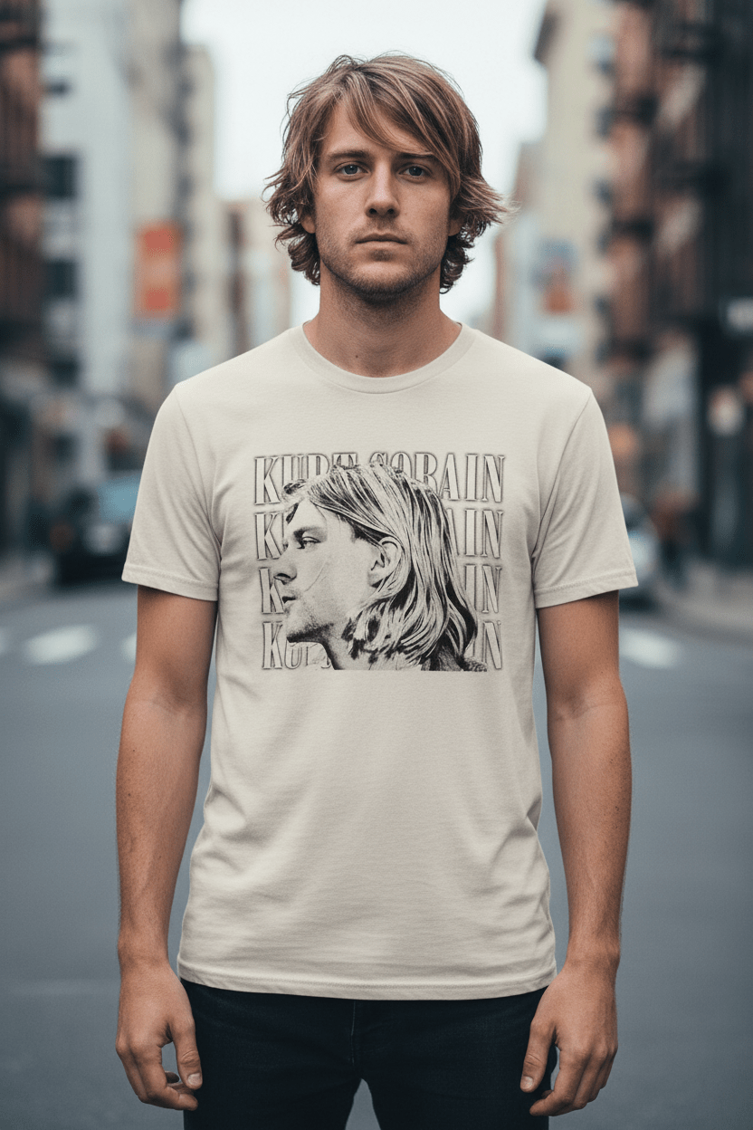 KURT COBAIN - Band T-Shirt: CONTRAST PROFILE - COOCOO.at - Dein Merch Shop aus Österreich