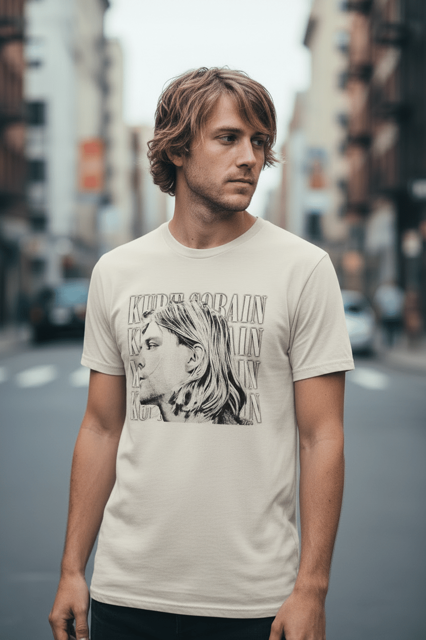 KURT COBAIN - Band T-Shirt: CONTRAST PROFILE - COOCOO.at - Dein Merch Shop aus Österreich