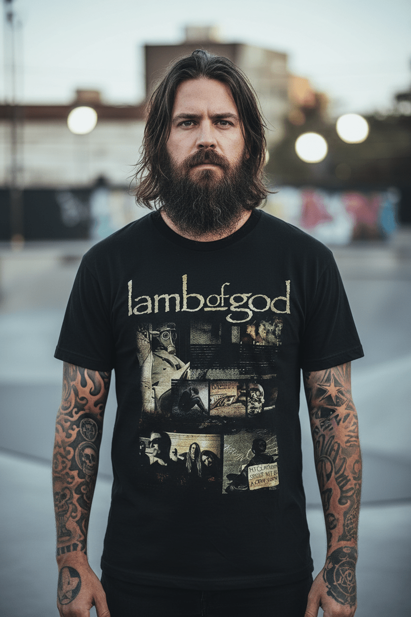 LAMB OF GOD - Band T-Shirt: Album Collage - COOCOO.at - Dein Merch Shop aus Österreich