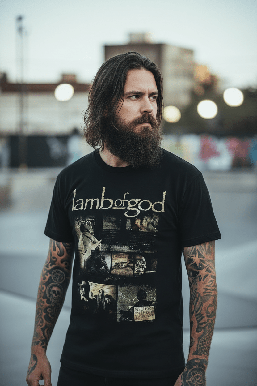 LAMB OF GOD - Band T-Shirt: Album Collage - COOCOO.at - Dein Merch Shop aus Österreich