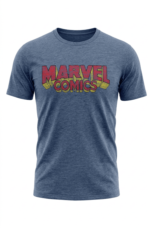 MARVEL COMICS - Merch T-Shirt: DISTRESSED LOGO - COOCOO.at - Dein Merch Shop aus Österreich