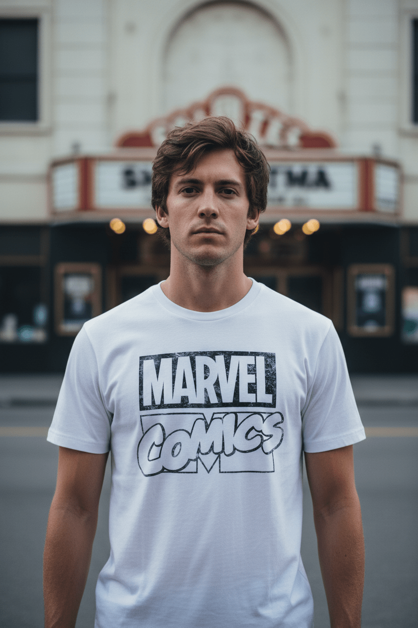 MARVEL COMICS - Merch T-Shirt: LOGO - COOCOO.at - Dein Merch Shop aus Österreich