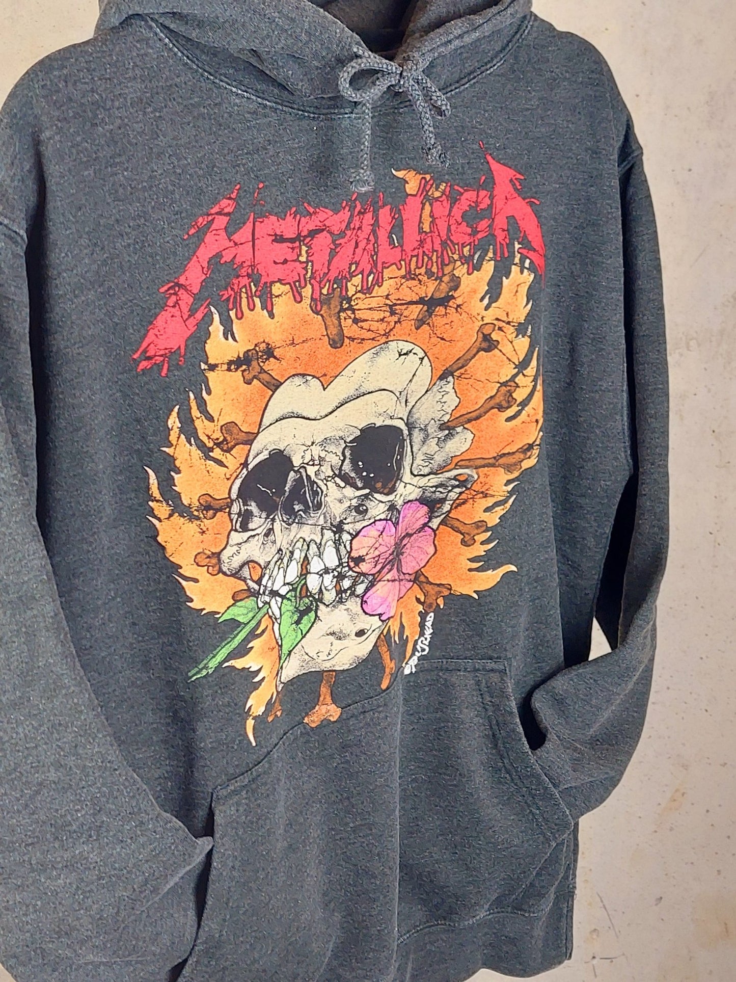 METALLICA - Band Merchandise Hoodie: SKULL FLOWER - COOCOO.at - Dein Merch Shop aus Österreich