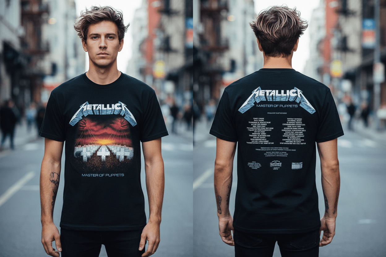 METALLICA - Band T-Shirt: Master Backside - COOCOO.at - Dein Merch Shop aus Österreich