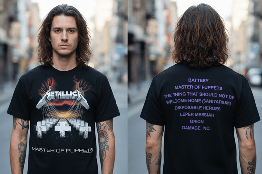 METALLICA - Band T-Shirt: Master Of Puppets Tracks - COOCOO.at - Dein Merch Shop aus Österreich