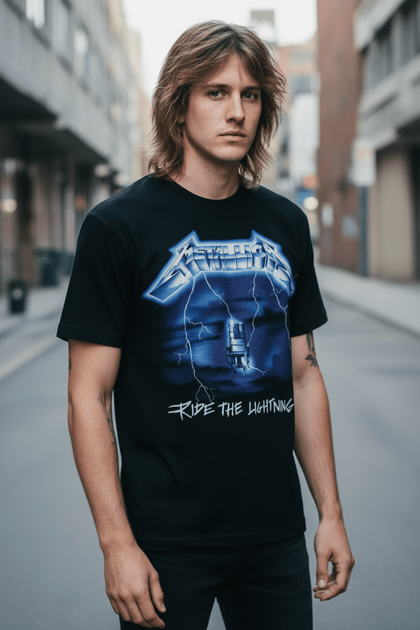 METALLICA - Band T-Shirt: RIDE THE LIGHTNING TRACKS - COOCOO.at - Dein Merch Shop aus Österreich