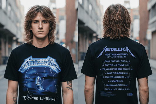 METALLICA - Band T-Shirt: RIDE THE LIGHTNING TRACKS - COOCOO.at - Dein Merch Shop aus Österreich