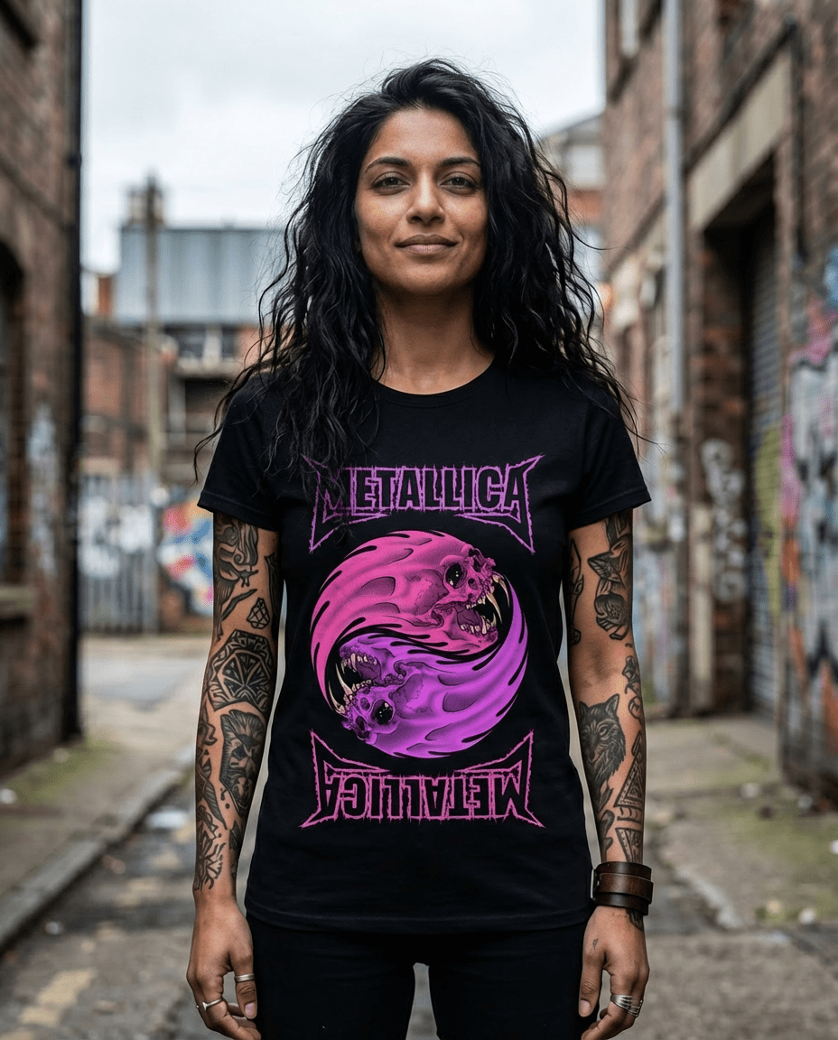 METALLICA - Ladies Band T-Shirt: YIN YAN - COOCOO.at - Dein Merch Shop aus Österreich