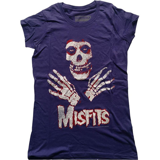 MISFITS - Ladies Band T-Shirt: HANDS Band Merchandise Ladies Shirt