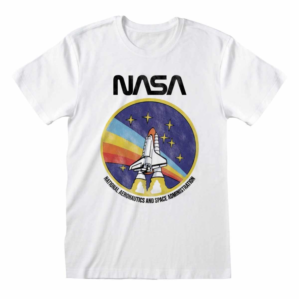 NASA - Merch T-Shirt: ROCKET DISTRESSED - COOCOO.at - Dein Merch Shop aus Österreich