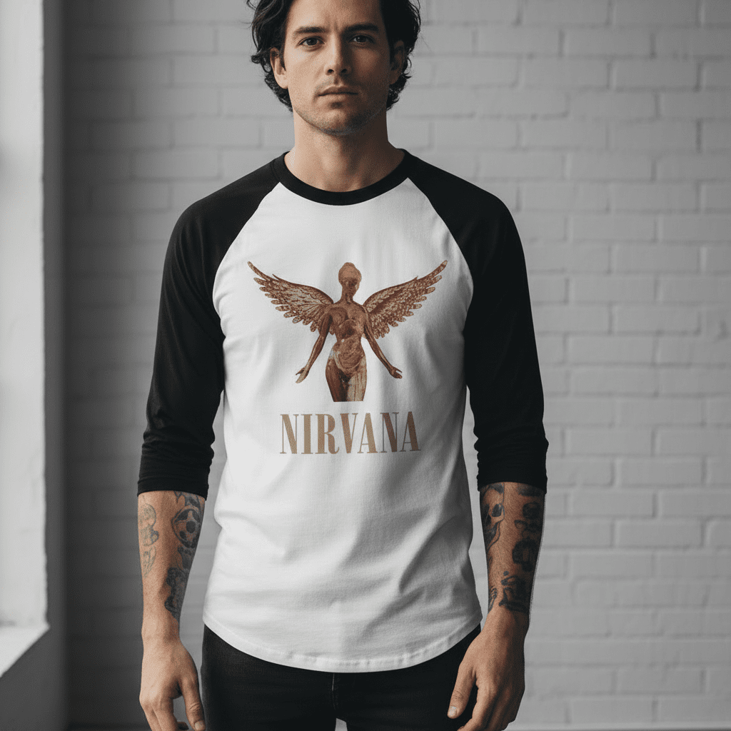 NIRVANA - Band Raglan T-Shirt: In Utero - COOCOO.at - Dein Merch Shop aus Österreich