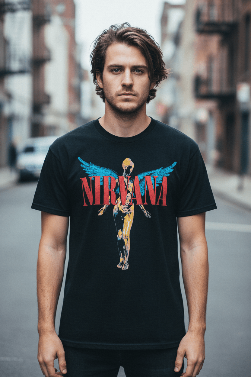 NIRVANA - Band T-Shirt: ANGELIC - COOCOO.at - Dein Merch Shop aus Österreich