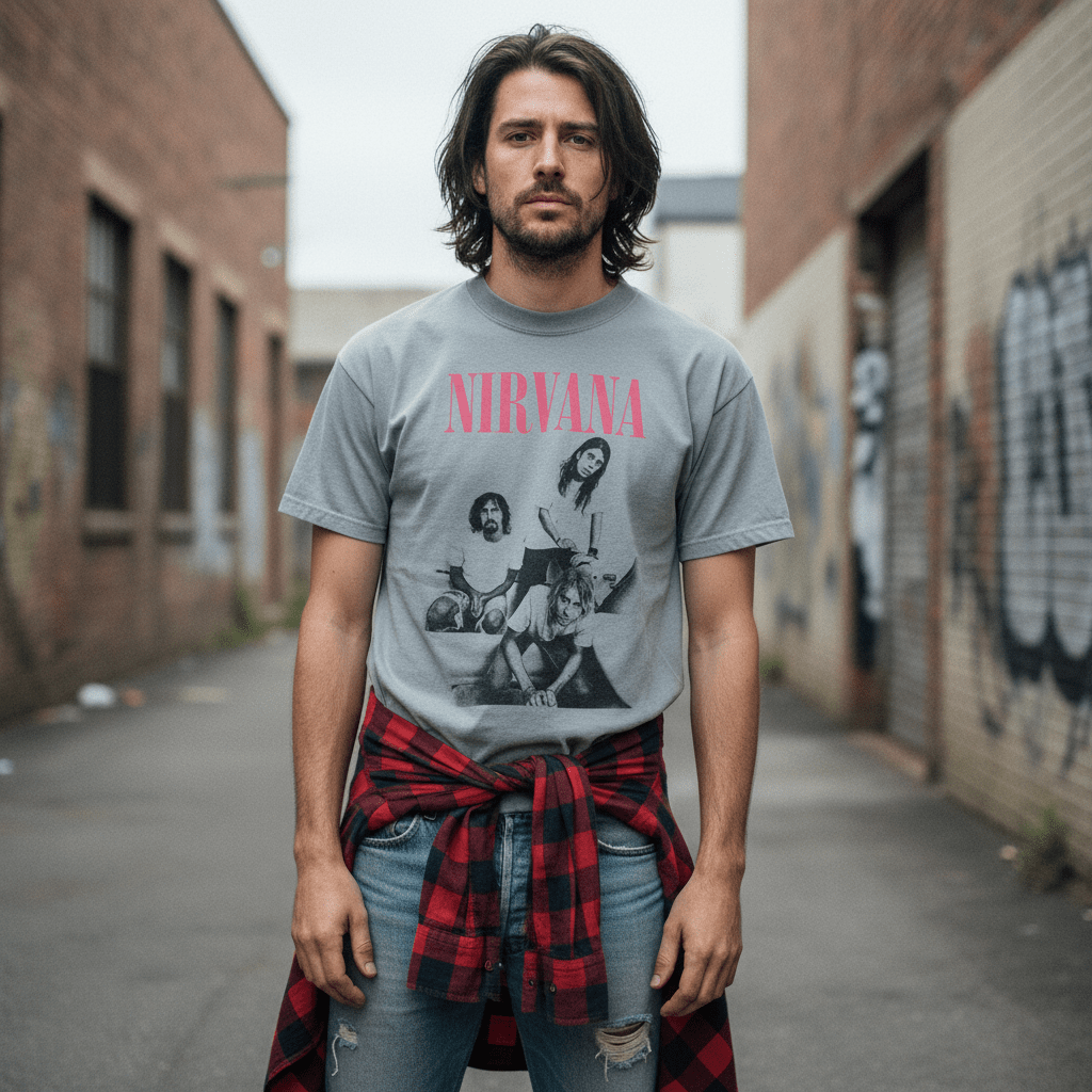 NIRVANA - Band T-Shirt: BATHROOM - COOCOO.at - Dein Merch Shop aus Österreich