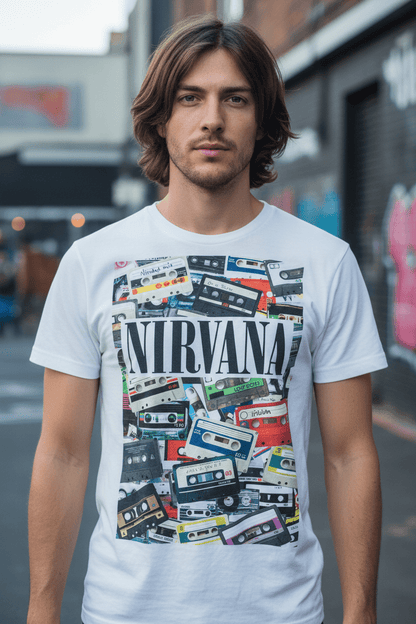 NIRVANA - Band T-Shirt: CASSETTES - COOCOO.at - Dein Merch Shop aus Österreich