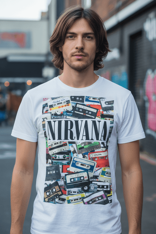 NIRVANA - Band T-Shirt: CASSETTES - COOCOO.at - Dein Merch Shop aus Österreich