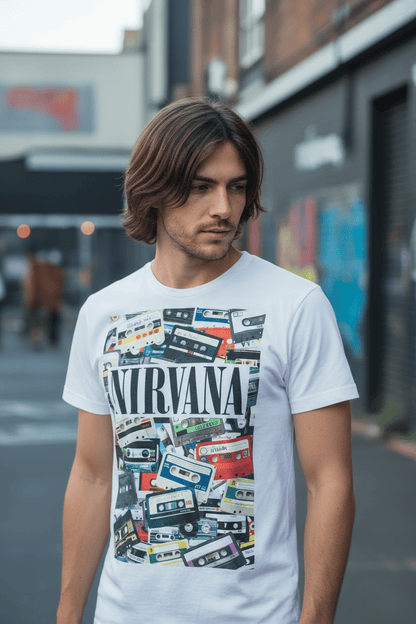 NIRVANA - Band T-Shirt: CASSETTES - COOCOO.at - Dein Merch Shop aus Österreich
