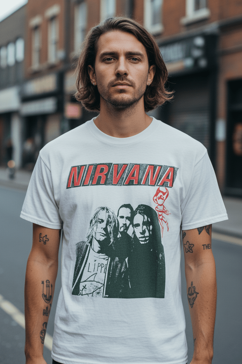 NIRVANA - Band T-Shirt: Flipper - COOCOO.at - Dein Merch Shop aus Österreich